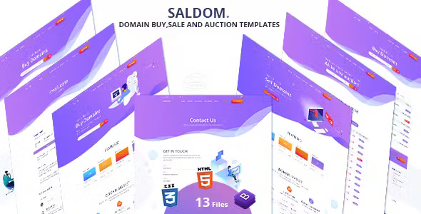 Saldom - Domain Sale And Auction HTML Templates
